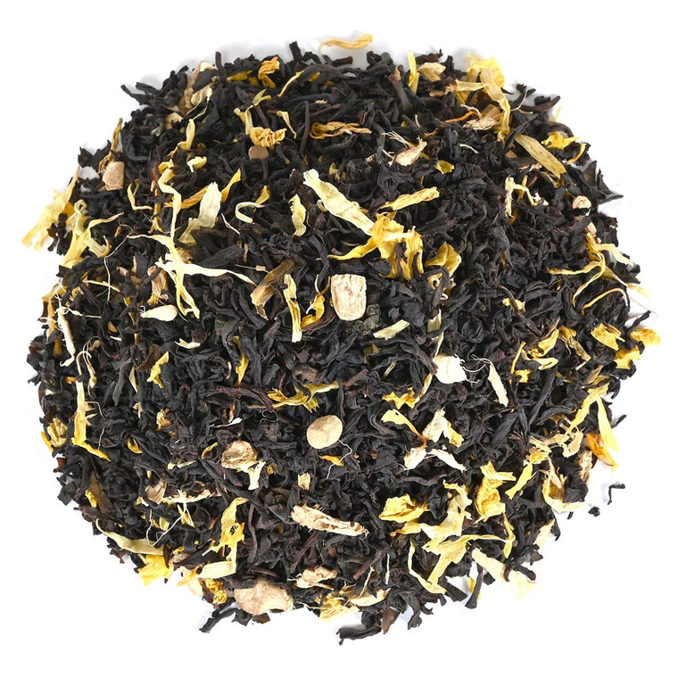 Ginger Flavored Black Tea - Loose Leaf - Sampler Size - 1oz