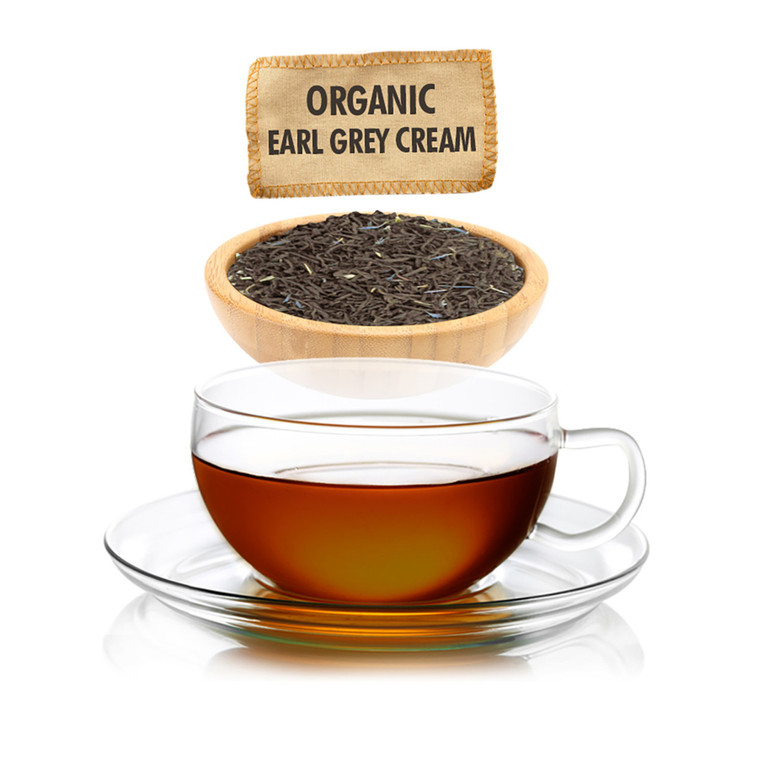 Organic Earl Grey Cream Tea  - Loose Leaf - Sampler Size - 1oz