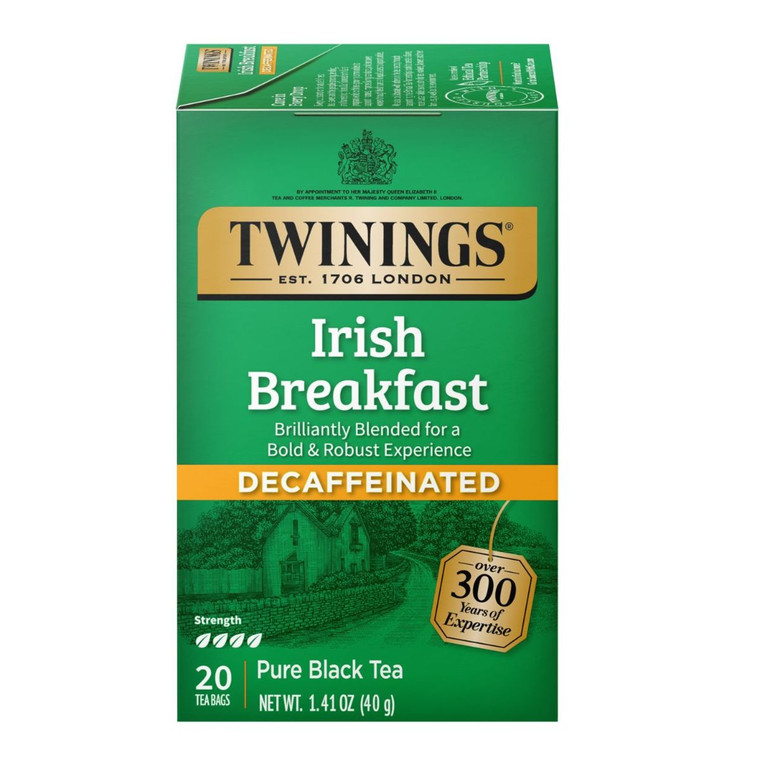 Twinings Irish Breakfast Decaffeinated Tea - 20 count