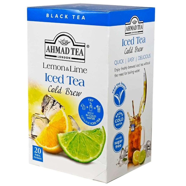 Ahmad Tea Lemon & Lime Cold Brew Iced Tea Teabags -20 count