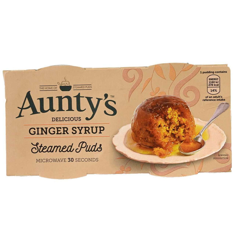 Auntys Ginger Syrup Pudding - 2 pack (190g)