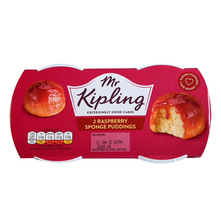 Mr Kipling Raspberry Sponge Pudding - 6.7 oz (190g)