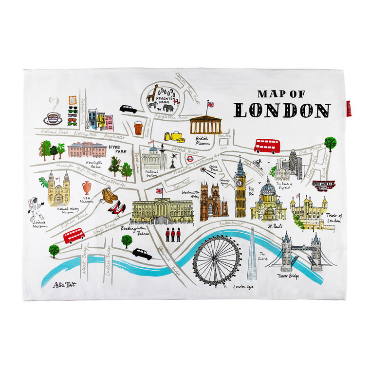 Map of London Tea Towel