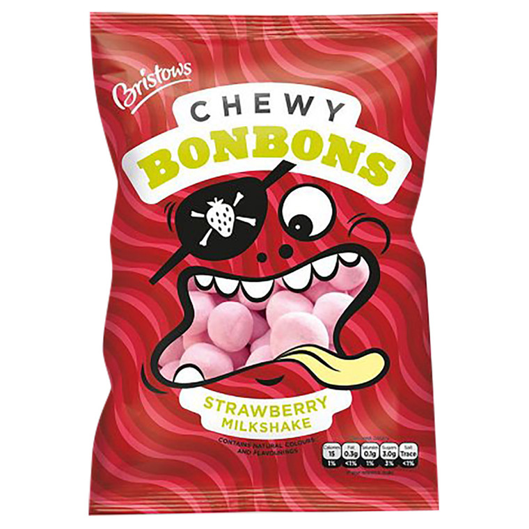 Bristow's Chewy Bonbons - Strawberry Milkshake - 5.29oz (150g)