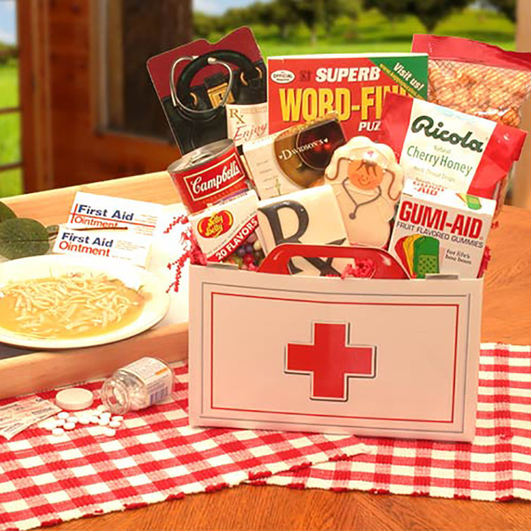First Aid For The Ailing Get Well Gift Box