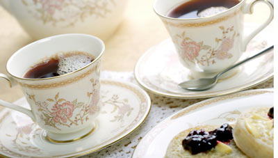 Tea Set and Pastries