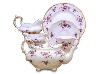 Scatter Rose Fine Bone China, English Heirloom Collection