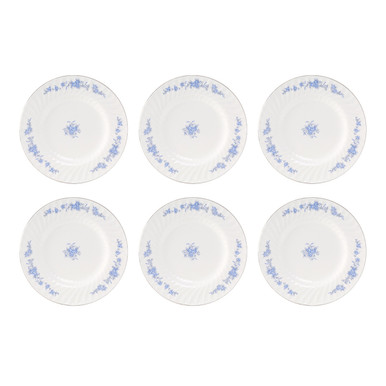 Royal Rose Porcelain 7.5 inch Dessert Plates - Set of 6