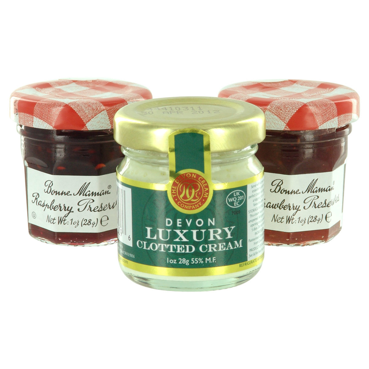 Image of 1oz Clotted Cream and Your Choice of 2 Mini Jams