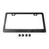 Black Carbon Fiber License Plate Frame