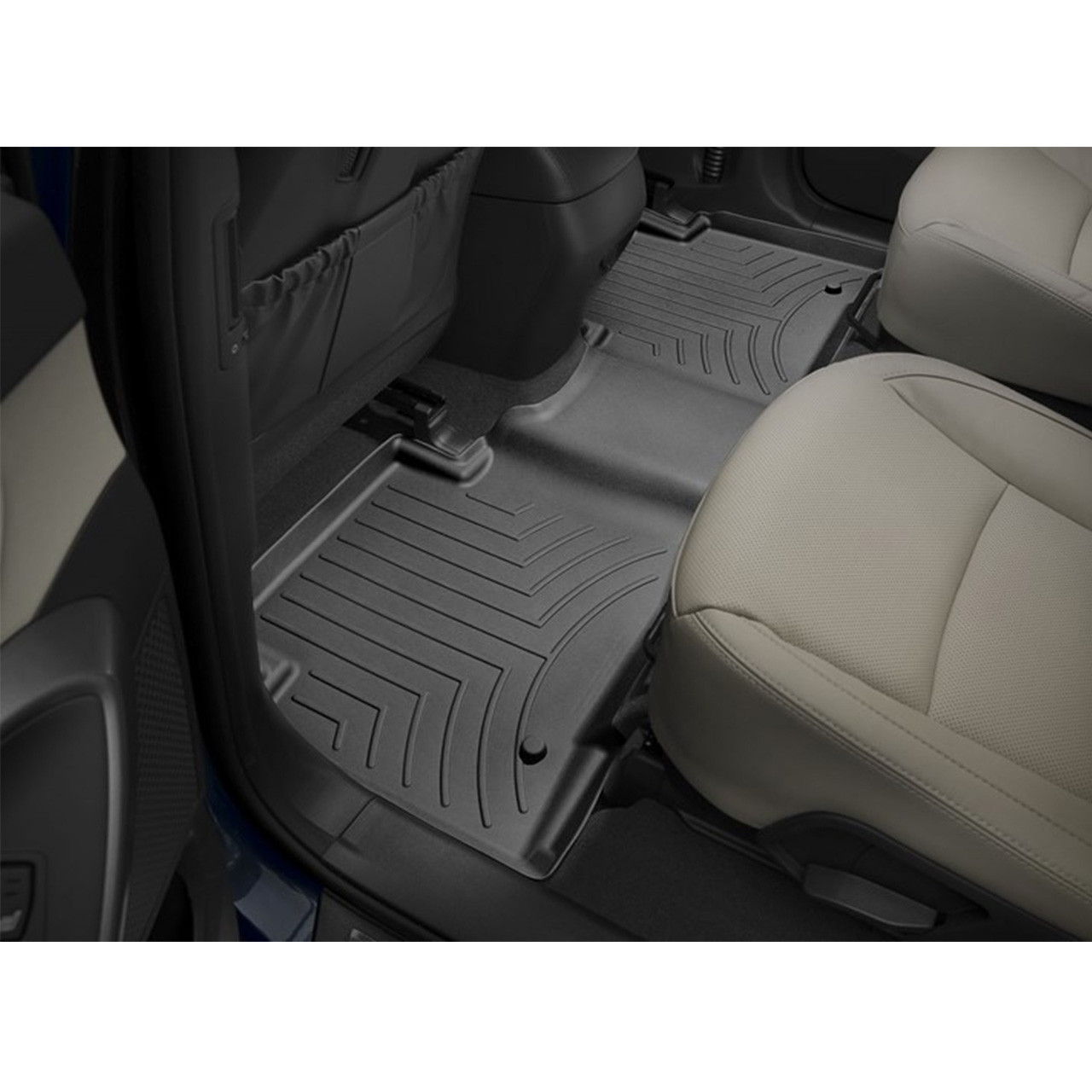 Tappetini WeatherTech Per Tutte Le Stagioni – 1a Fila Per Hyundai Santa Fe 2019-2020, Nero, TPE - 4