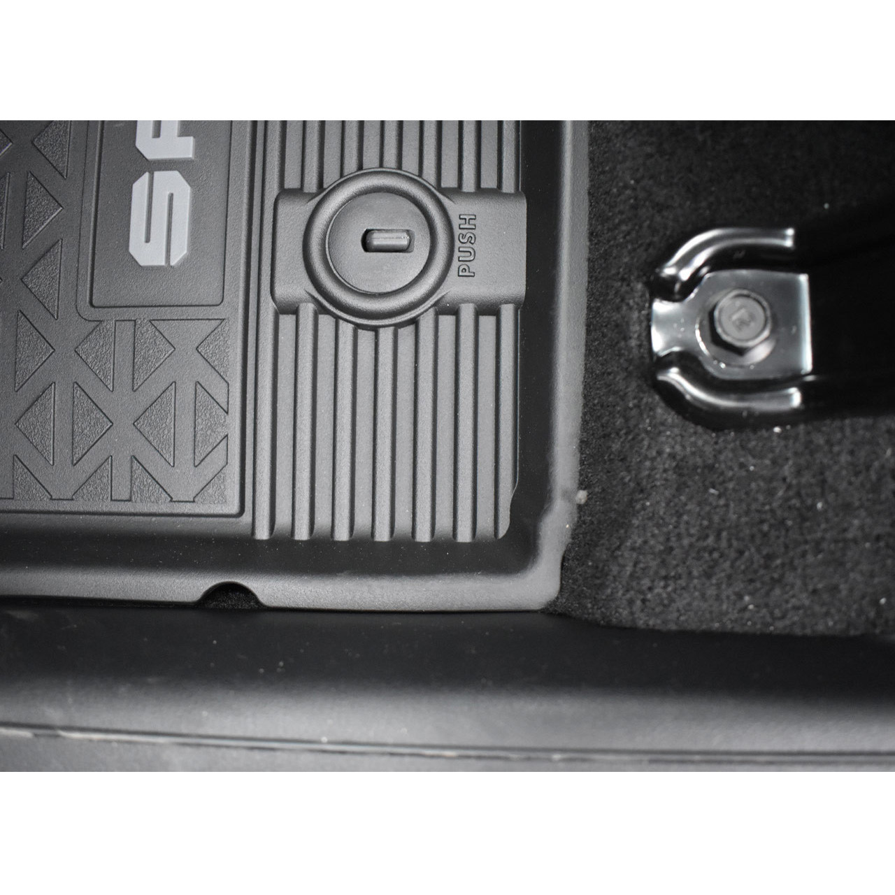 GINOWY -Tappetini per Hyundai Santa Cruz 2022-2024 Tappetini per auto per tutte le stagioni Santa Cruz, rivestimenti in gomma su misura per pavimenti in gomma resistente morbido TPE 3D laser accessori