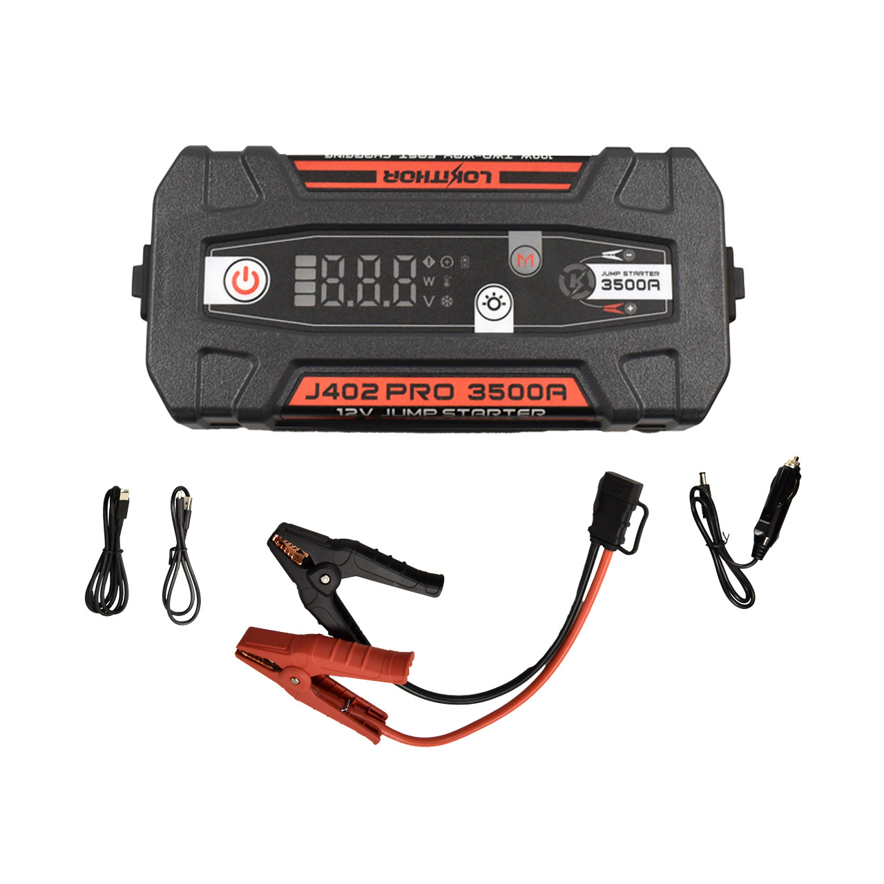 LOKITHOR J402 PRO Jump Starter 100W 12V 3500A - Free Shipping