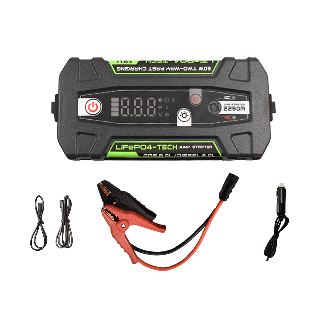 LOKITHOR J2250 PRO Jump Starter with LiFePO4 Safety Battery