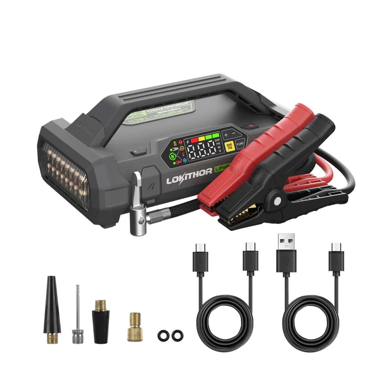 ジャンク　ニッコー　HP-120 HP-150 2台セット　ブロワー LOKITHOR JA3000PRO 12V Jump Starter with 150PSI Air Inflator