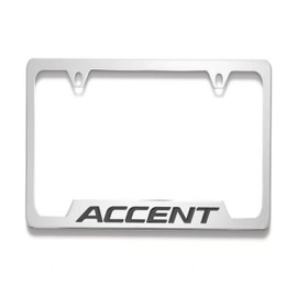 Hyundai Accent License Plate Frame - Chrome