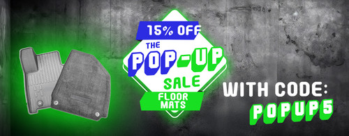 Pop-Up Sale: Take 15% Off Floor Mats (Limited Time!)