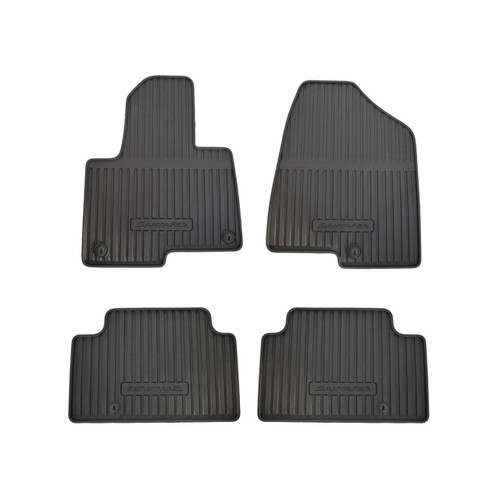 ToughPRO Heavy-Duty Rubber Floor Mats For Hyundai Santa Fe (2007-2012) – All Weather, Black