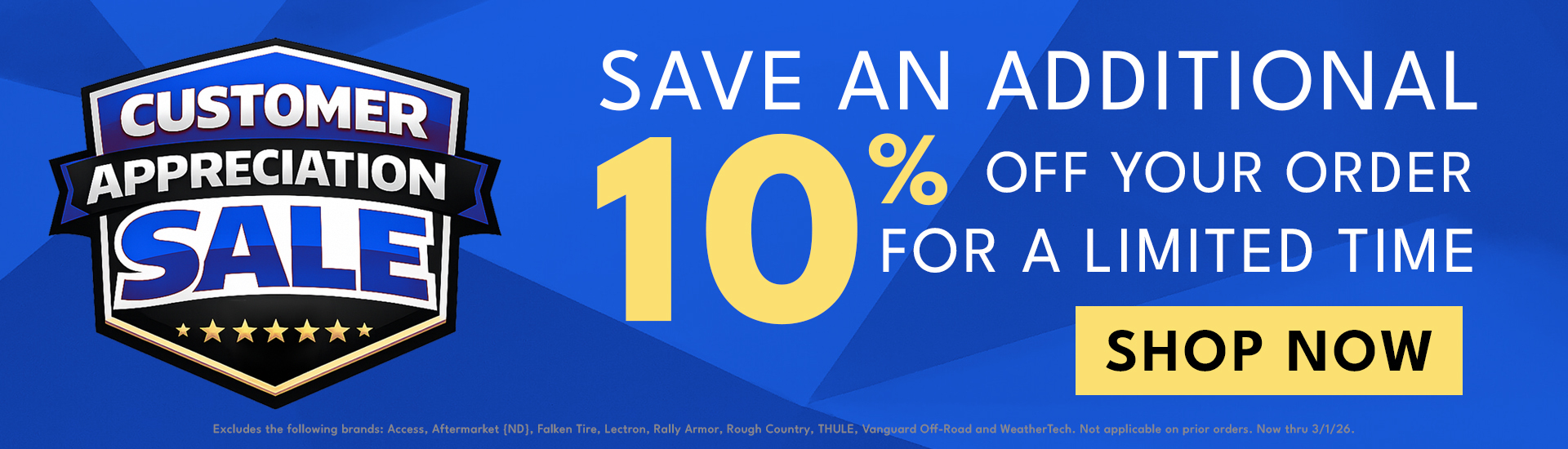 Customer Appreciation Sale