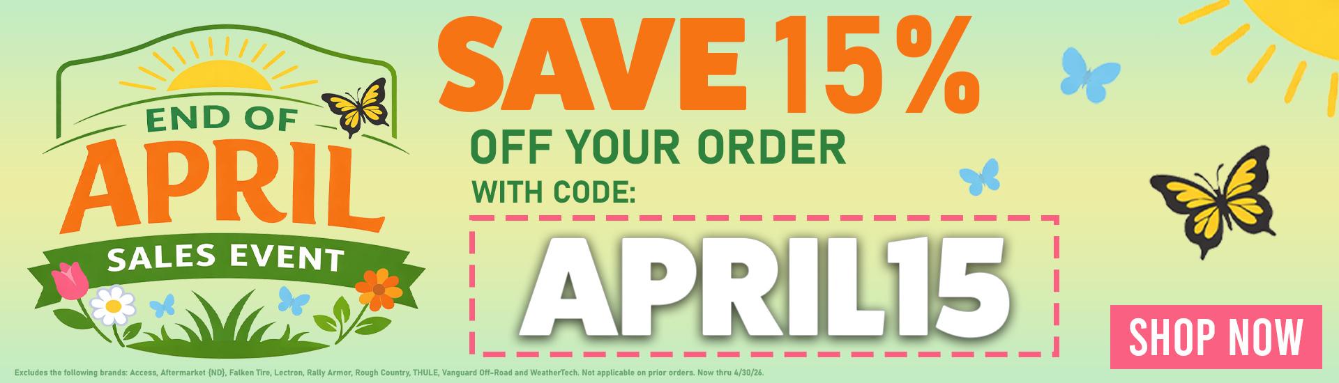 End of April Sales Event