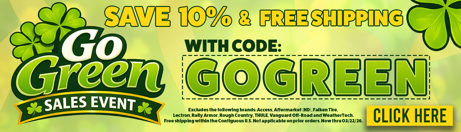 Go Green Sales Event