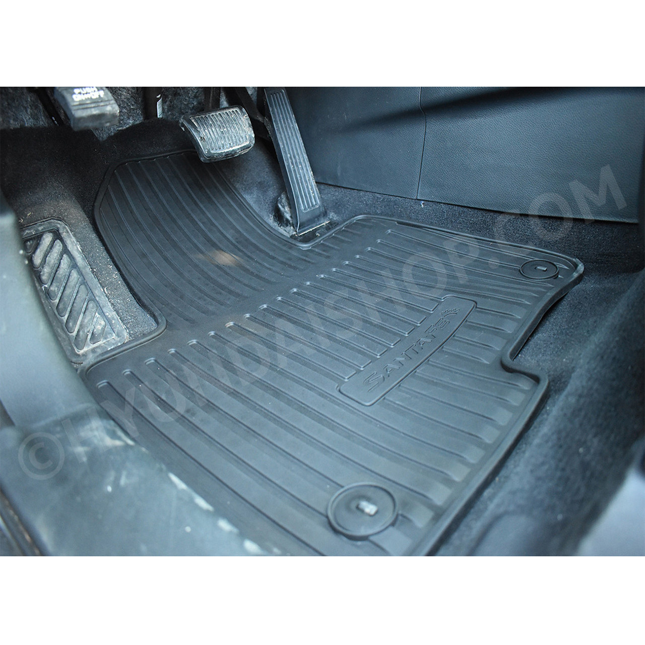 20132018 Hyundai Santa Fe Rubber Floor Mats Free Shipping Hyundai Shop