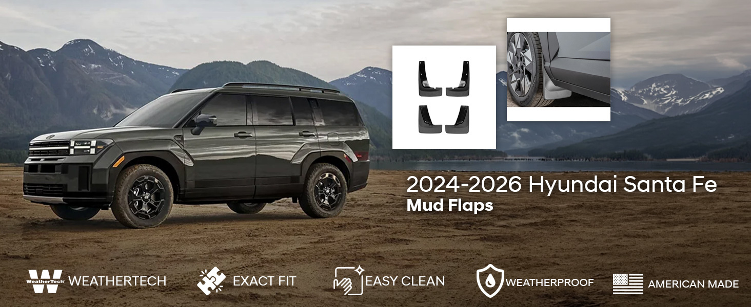 2024-2026 Hyundai Santa Fe WeatherTech Mud Flaps