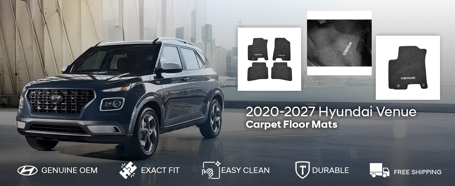 2020-2027 Hyundai Venue Carpet Floor Mats 2020-2027 Hyundai Venue Carpet Floor Mats