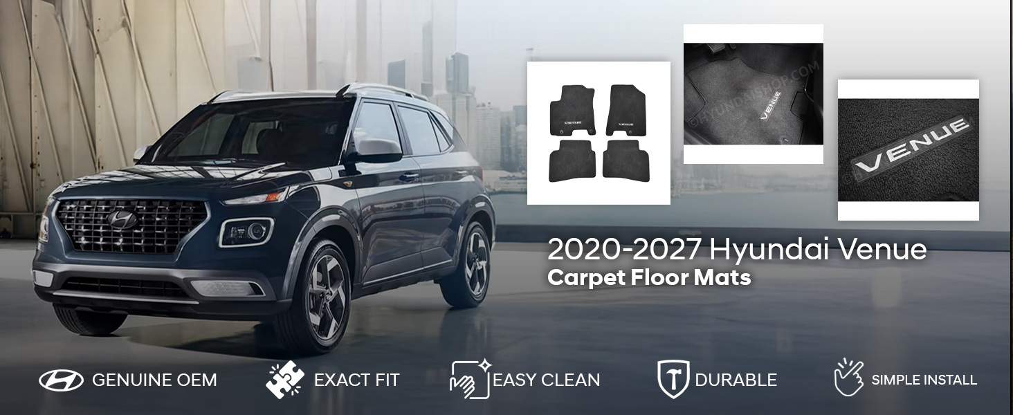 2020-2027 Hyundai Venue Carpet Floor Mats