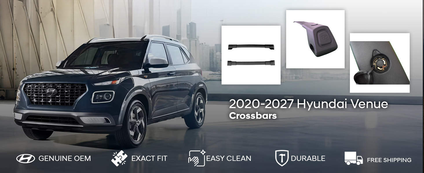 2020-2027 Hyundai Venue Cross Bars 2020-2027 Hyundai Venue Cross Bars