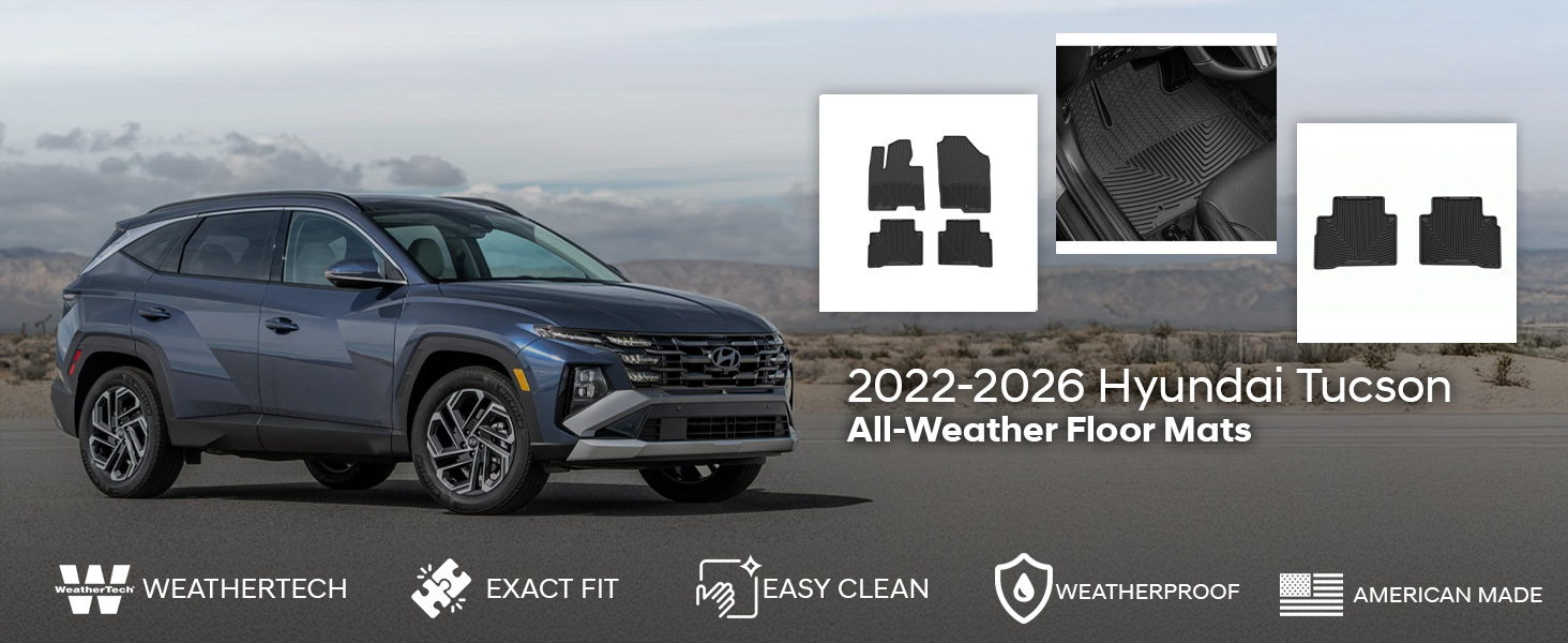 2022-2026 Hyundai Tucson WeatherTech All-Weather Floor Mats
