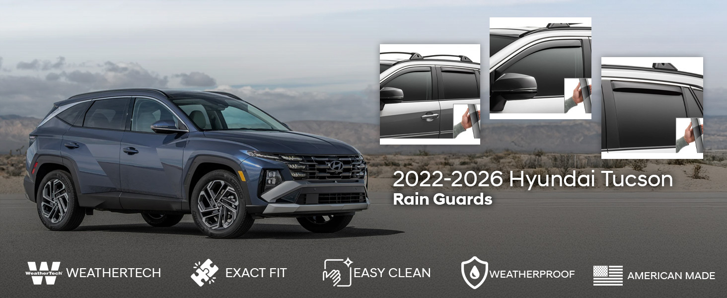 2022-2026 Hyundai Tucson WeatherTech Rain Guards