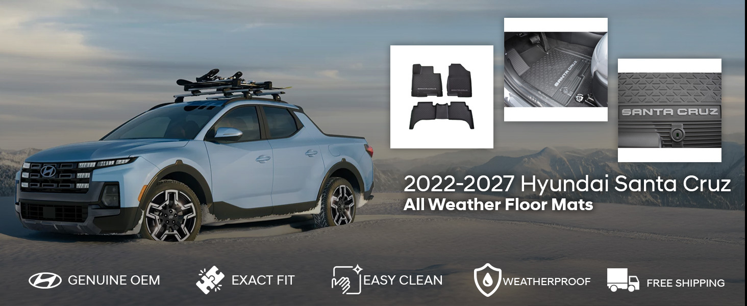 2022-2027 Hyundai Santa Cruz All Weather Floor Mats