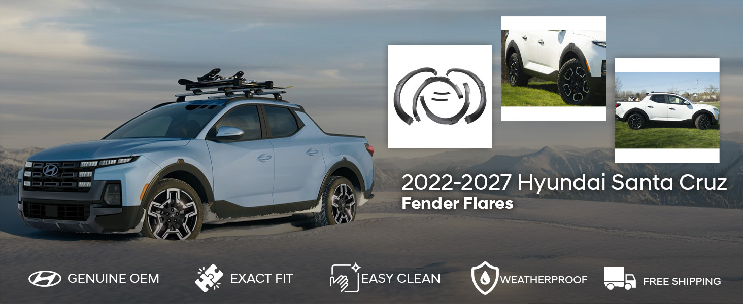 2022-2027 Hyundai Santa Cruz Fender Flares