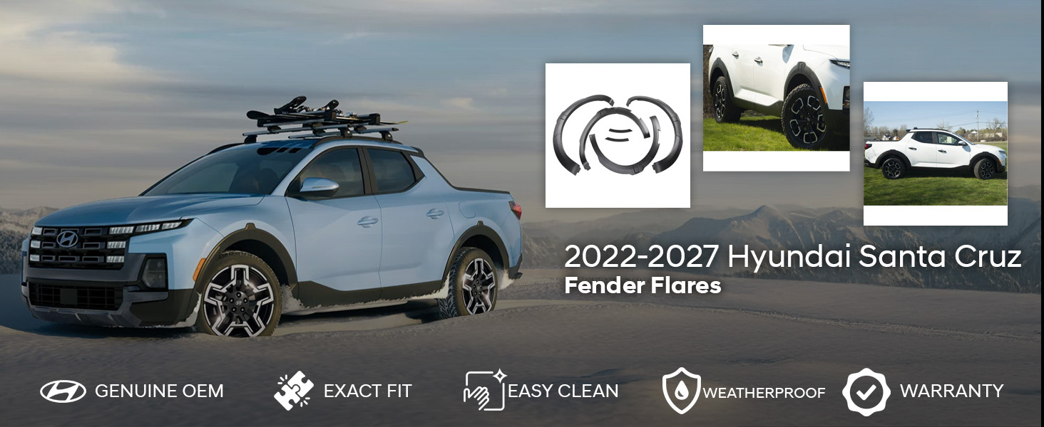 2022-2027 Hyundai Santa Cruz Fender Flares