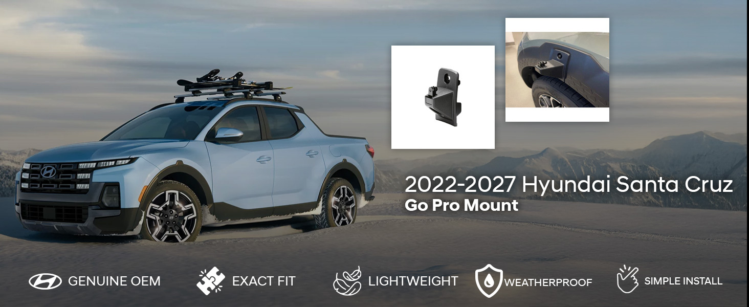 2022-2027 Hyundai Santa Cruz Go Pro Mount 2022-2027 Hyundai Santa Cruz Go Pro Mount