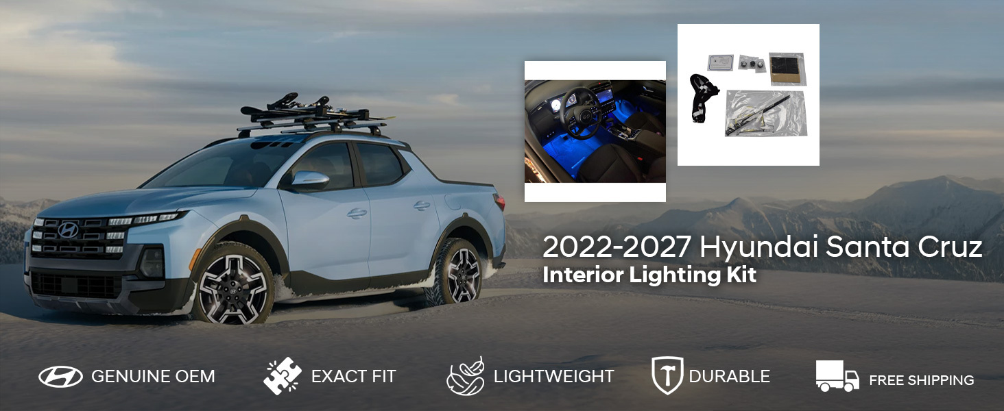 2022-2027 Hyundai Santa Cruz Interior Lighting Kit 2022-2027 Hyundai Santa Cruz Interior Lighting Kit