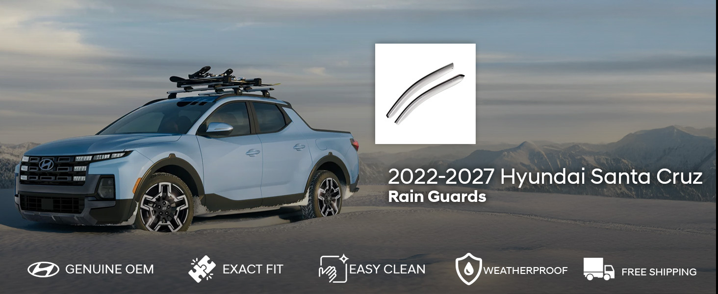 2022-2027 Hyundai Santa Cruz Rain Guards 2022-2027 Hyundai Santa Cruz Rain Guards