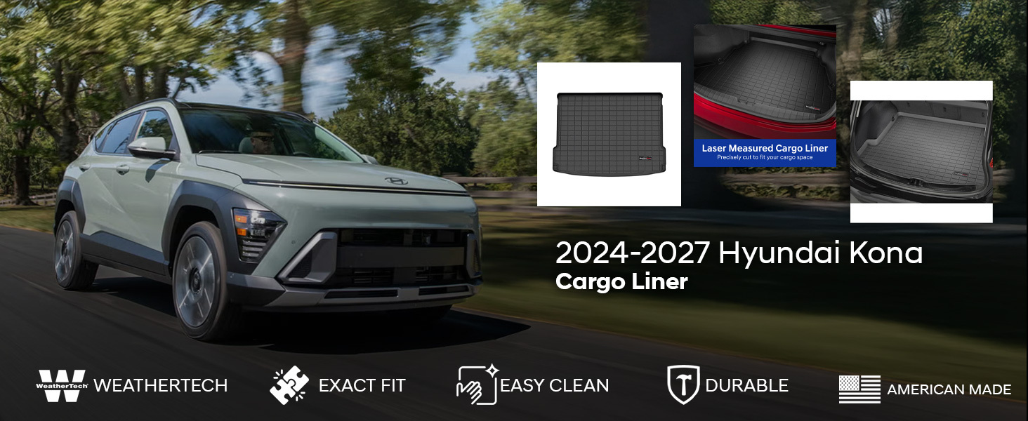 2024-2027 Hyundai Kona WeatherTech Cargo Liner