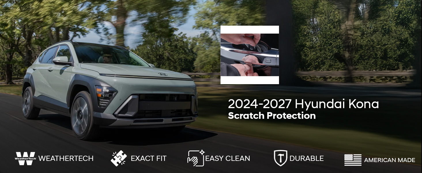 2024-2027 Hyundai Kona WeatherTech Scratch Protection 2024-2027 Hyundai Kona WeatherTech Scratch Protection