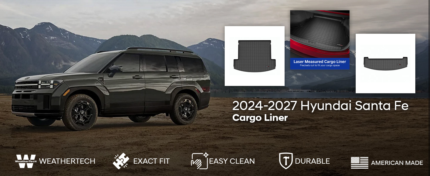 2024-2027 Hyundai Santa Fe WeatherTech Cargo Liner 2024-2027 Hyundai Santa Fe WeatherTech Cargo Liner