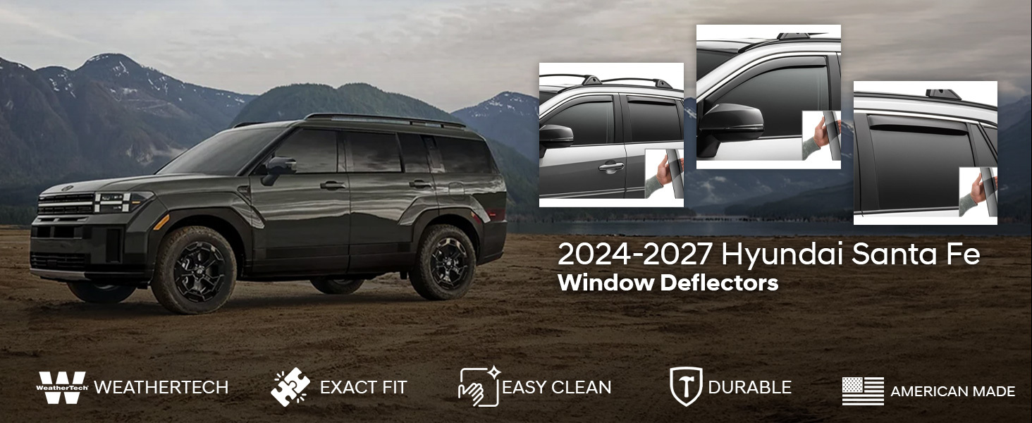 2024-2027 Hyundai Santa Fe WeatherTech Window Deflectors