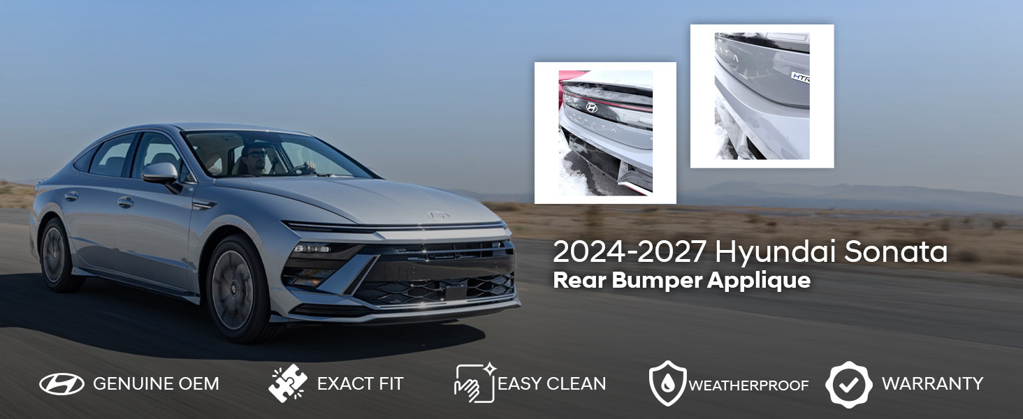 2024-2027 Hyundai Sonata Rear Bumper Applique 2024-2027 Hyundai Sonata Rear Bumper Applique