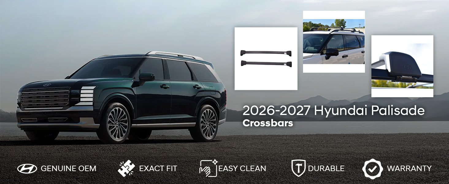 2026-2027 Hyundai Palisade Crossbars 2026-2027 Hyundai Palisade Crossbars