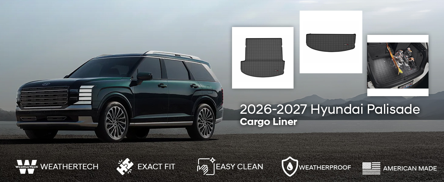 2026-2027 Hyundai Palisade WeatherTech Cargo Liner 2026-2027 Hyundai Palisade WeatherTech Cargo Liner