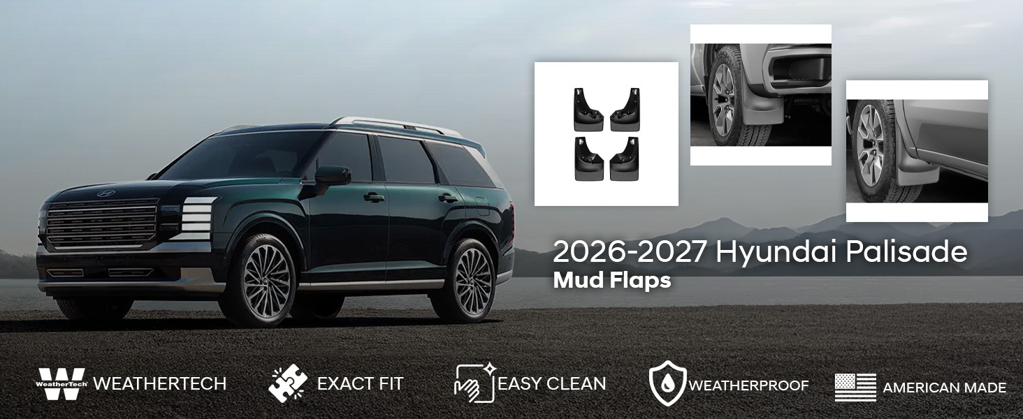 2026-2027 Hyundai Palisade WeatherTech Mud Flaps