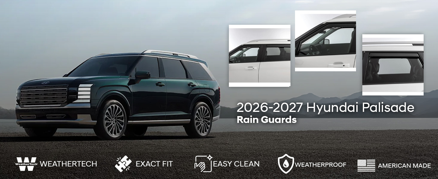 2026-2027 Hyundai Palisade WeatherTech Rain Guards 2026-2027 Hyundai Palisade WeatherTech Rain Guards