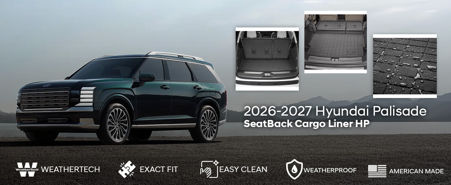 2026-2027 Hyundai Palisade WeatherTech SeatBack Cargo Liner HP