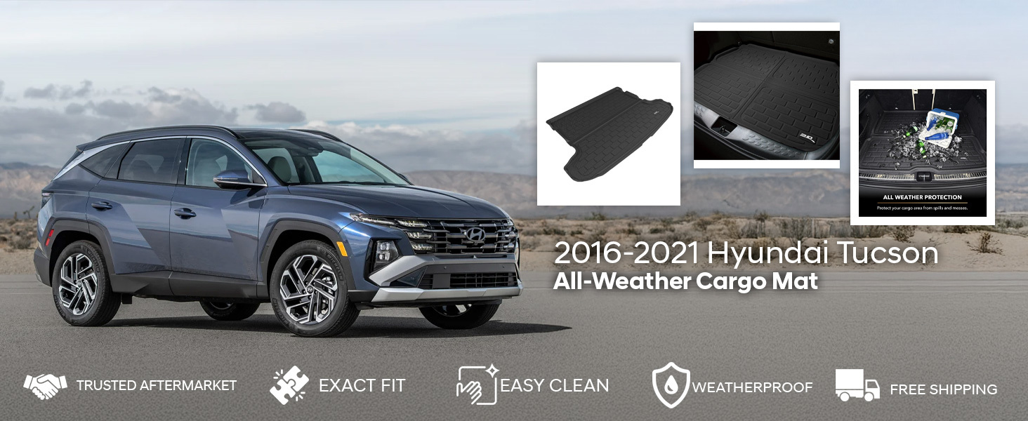 2016-2021 Hyundai Tucson 3D All-Weather Cargo Mat