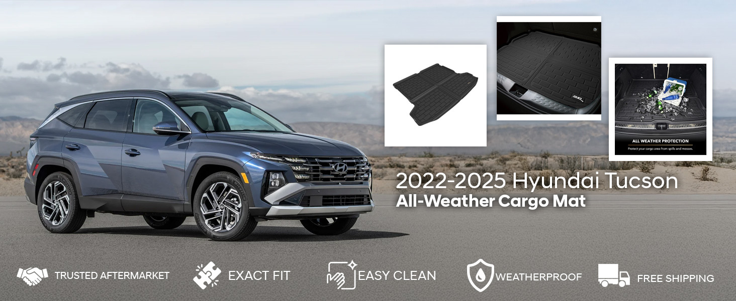 2022-2025 Hyundai Tucson 3D All-Weather Cargo Mat